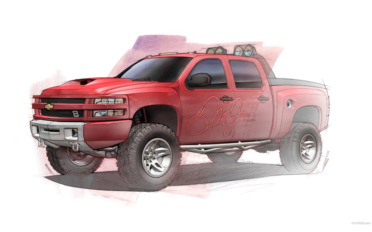 Chevrolet Silverado Big Red 1280x800 b10 Tapety na